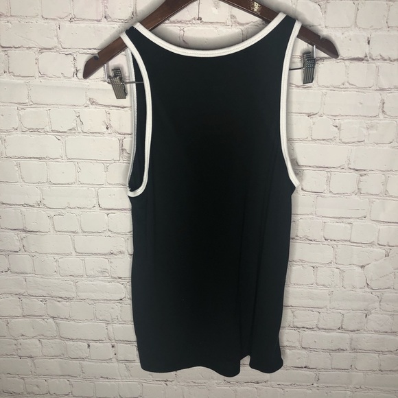 Black and White Feather Patriotic Flag Tank Top - Picture 3 of 4